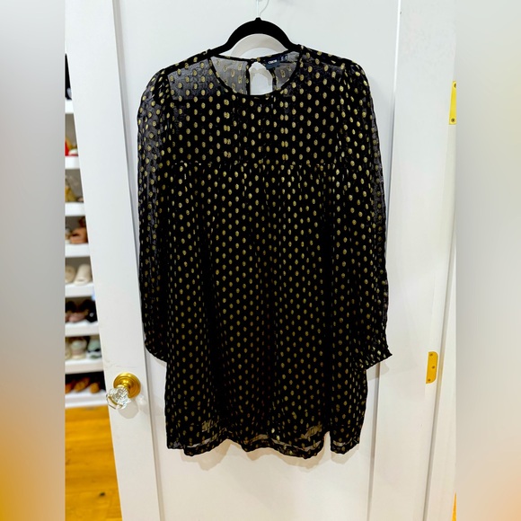 ASOS black dress with gold embroidery - Picture 1 of 5